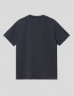 CAMISETA CARHARTT WIP  SCRIPT EMBROIDERY TEE   DARK NAVY-WHITE