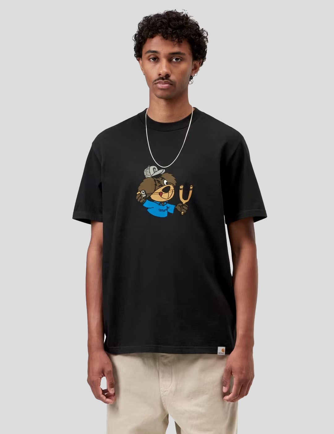 CAMISETA CARHARTT WIP  SLINGSHOT TEE  BLACK