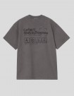CAMISETA CARHARTT WIP  BOXED TEE  SOOT GARMENT DYED