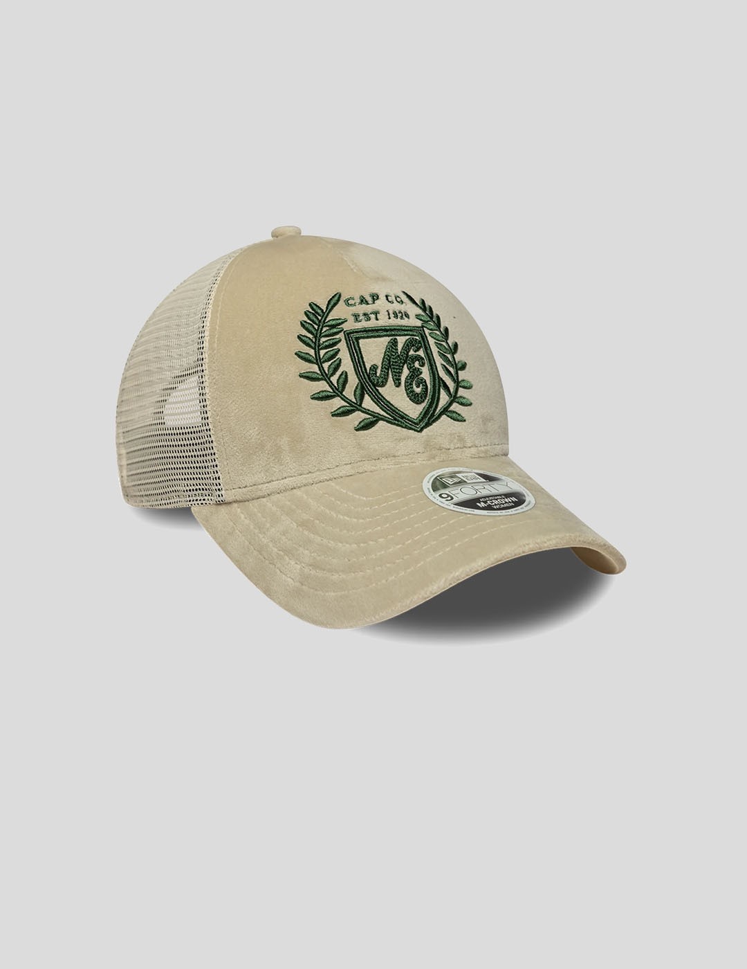 GORRA NEW ERA NE VELOUR 9FORTY  M CROWN A FRAME TRUCKER LTC