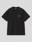 CAMISETA CARHARTT WIP  ARCH SCRIPT TEE  BLACK-H BROWN