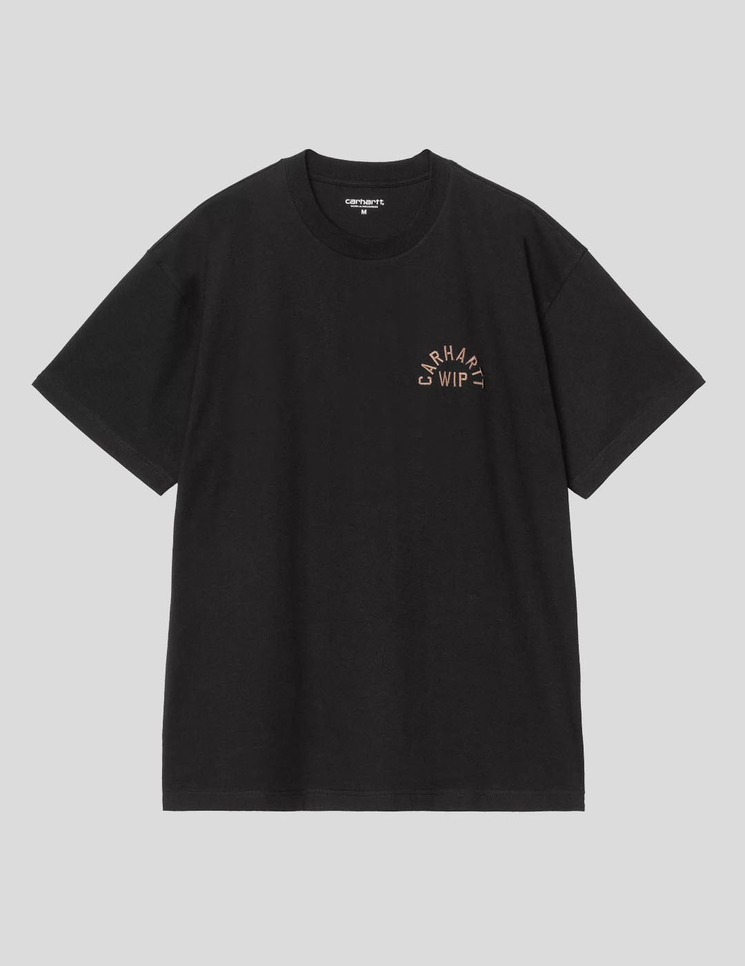 CAMISETA CARHARTT WIP  ARCH SCRIPT TEE  BLACK-H BROWN