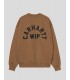 SUDADERA CARHARTT WIP  ARCH SCRIPT SWEATSHIRT  H BROWN-BLACK