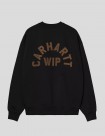 SUDADERA CARHARTT WIP  ARCH SCRIPT SWEATSHIRT  BLACK-H BROWN