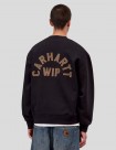 SUDADERA CARHARTT WIP  ARCH SCRIPT SWEATSHIRT  BLACK-H BROWN