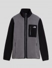 CHAQUETA THE NORTH FACE YUMIORI FULL ZIP POLAR  SMOKED PEARL-TNF BLACK