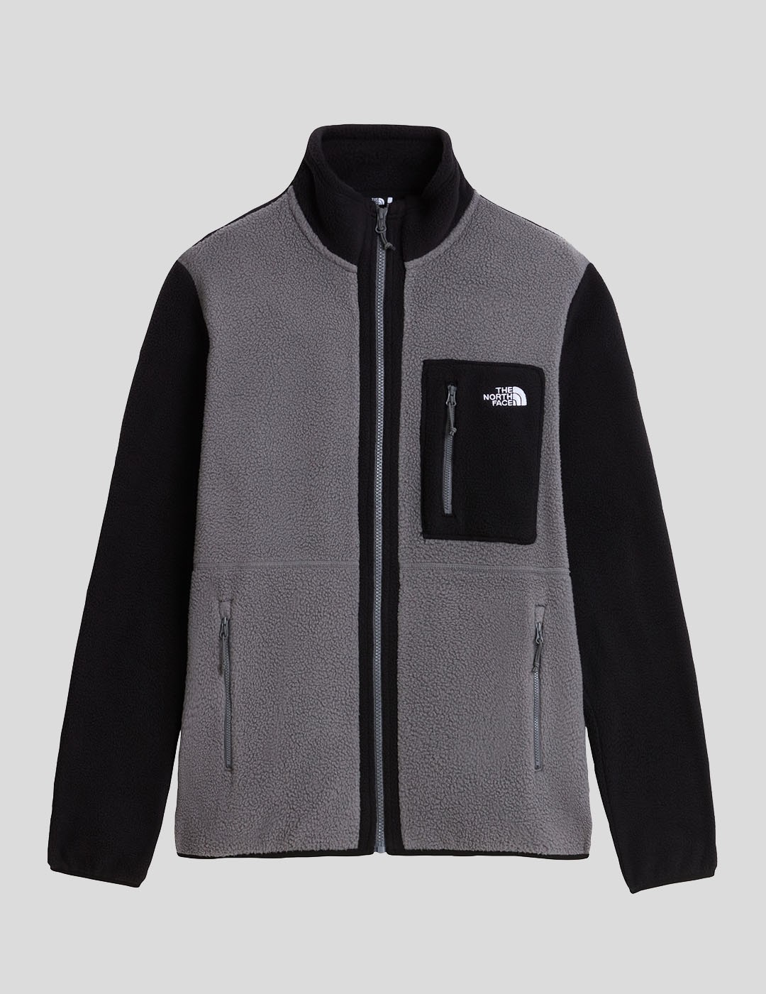 CHAQUETA THE NORTH FACE YUMIORI FULL ZIP POLAR  SMOKED PEARL-TNF BLACK