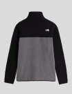 CHAQUETA THE NORTH FACE YUMIORI FULL ZIP POLAR  SMOKED PEARL-TNF BLACK