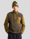 CHAQUETA THE NORTH FACE YUMIORI 1-4 ZIP POLAR   NEW TAUPE GREEN