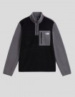 CHAQUETA THE NORTH FACE YUMIORI 1-4 ZIP POLAR   TNF BLACK-SMOKED PEARL