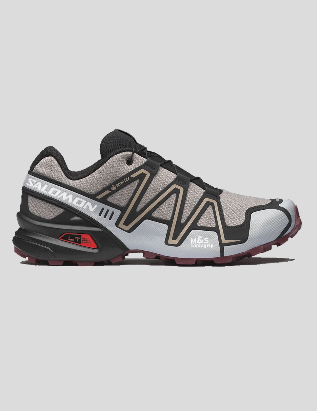 ZAPATILLAS SALOMON SPEEDCROSS 3 GORETEX CLOUDBURST-PEARL BLUE-BLACK