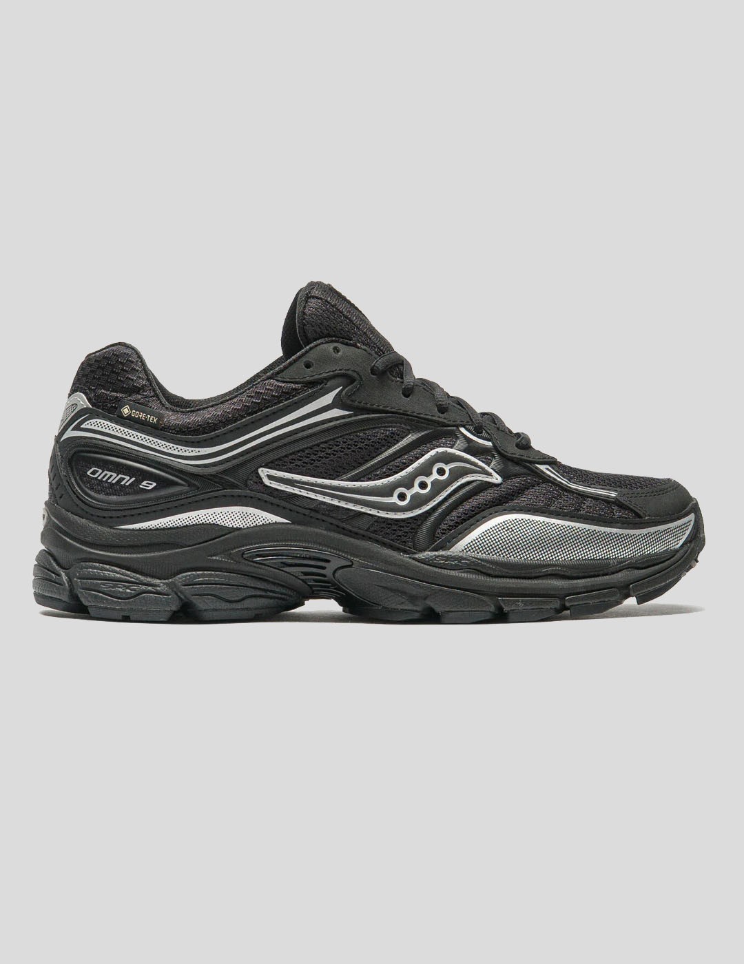 ZAPATILLAS SAUCONY PROGRID OMNI 9 GORETEX BLACK-SILVER