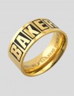 ANILLO BAKER BRAND LOGO GOLD RING  GOLD